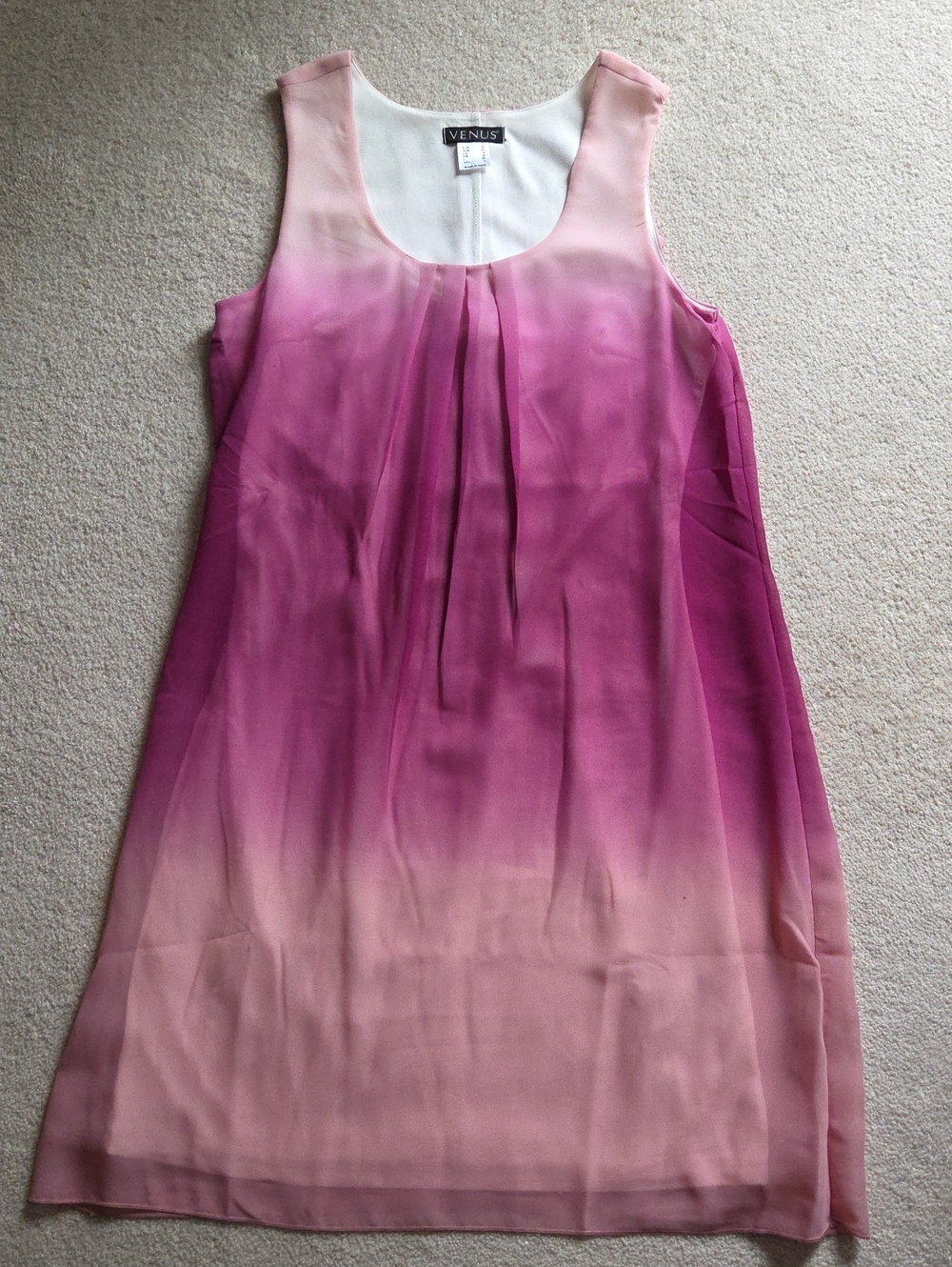 Venus Pink Dress Size 2, Lined
